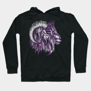Occult goat chinese zodiac sign Hoodie